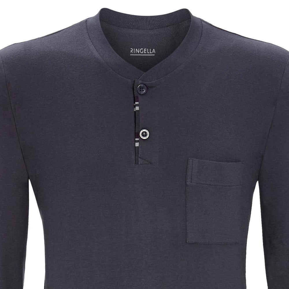 ringella-herren-langarm-pyjama-winter-colours-2541223-asphalt-grau image 2