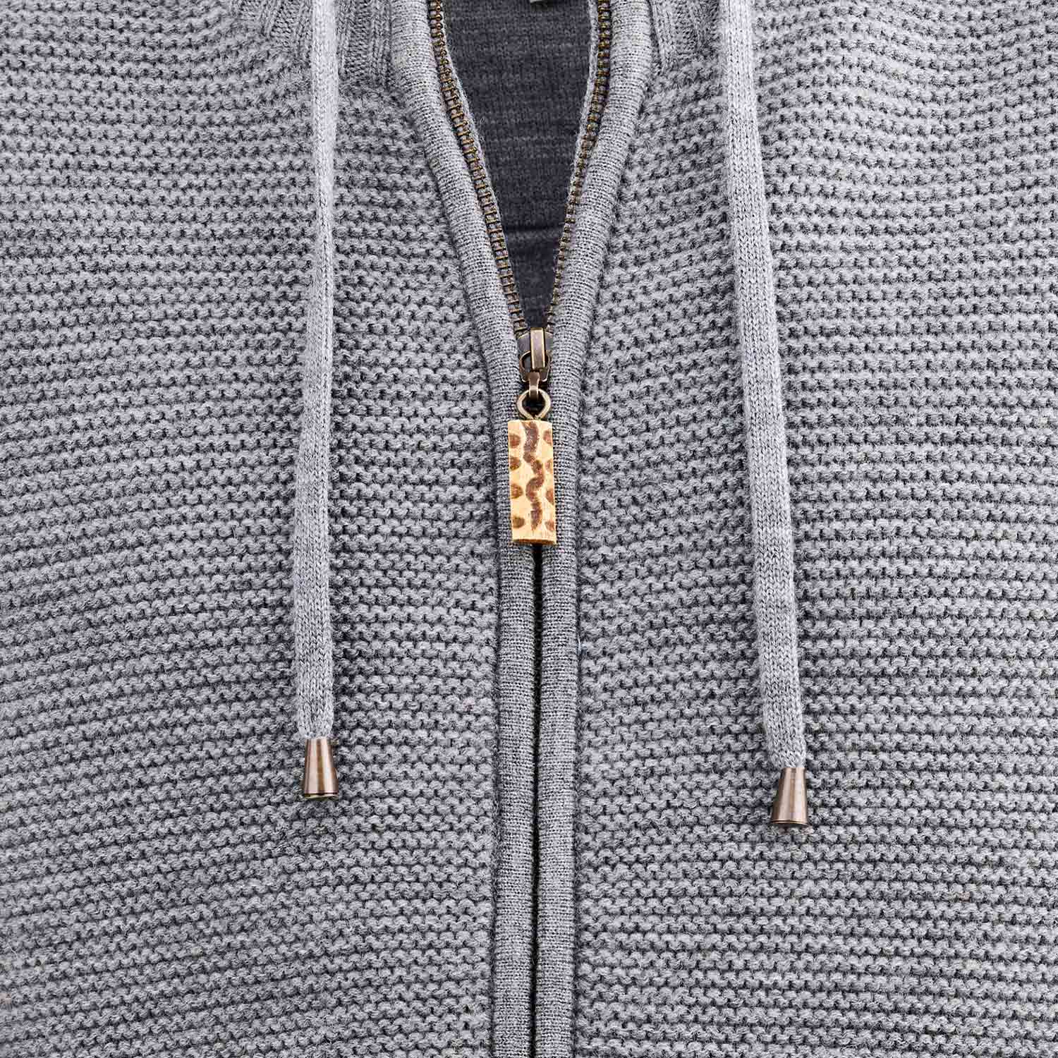 maddox-herren-trachten-strickjacke-bruneck-mit-kapuze-grau image 5