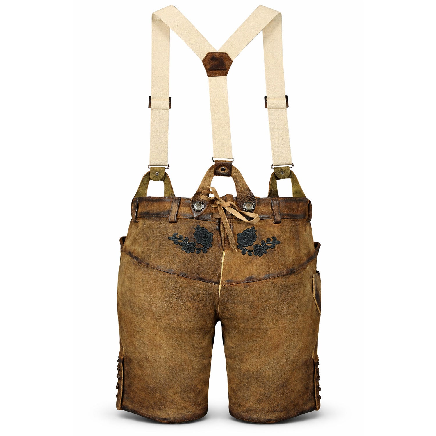 maddox-kurze-damen-lederhose-verena-mit-hosentr-gern-antik-eiche image 3