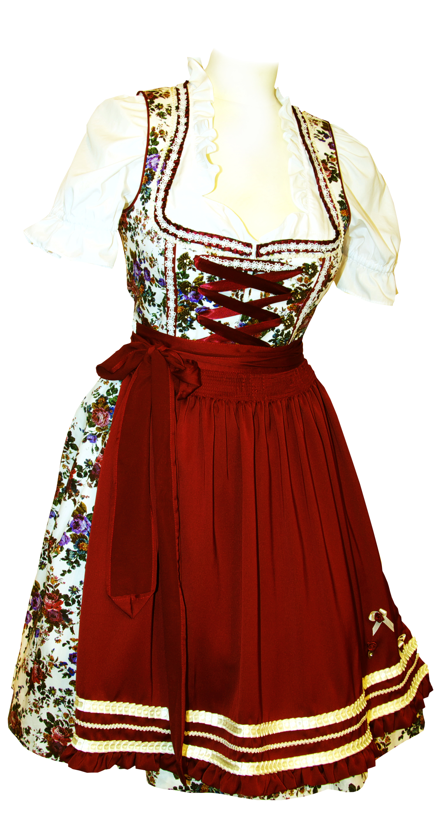trachten-benkert-despina-dirndl-weinrot image 1
