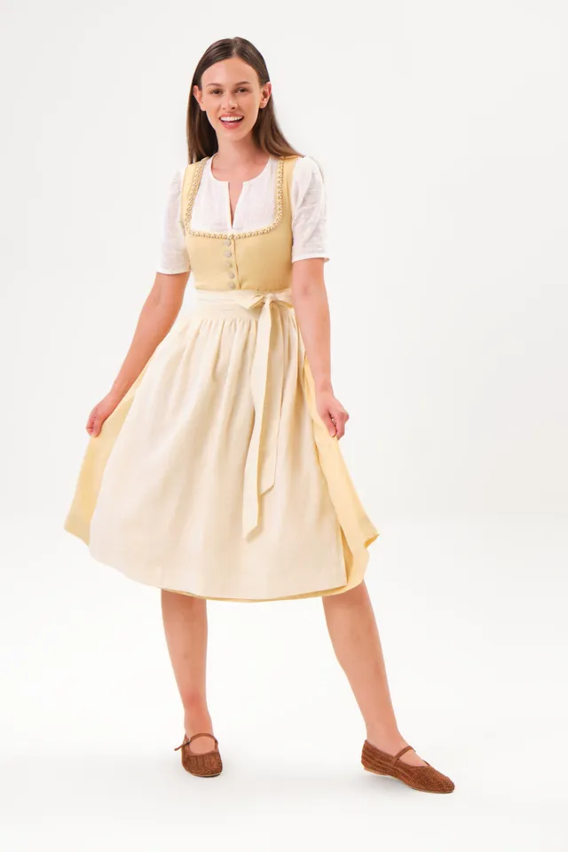 felicitas-damen-dirndl-doro-leinen-dirndl-mit-sch-rze image 1