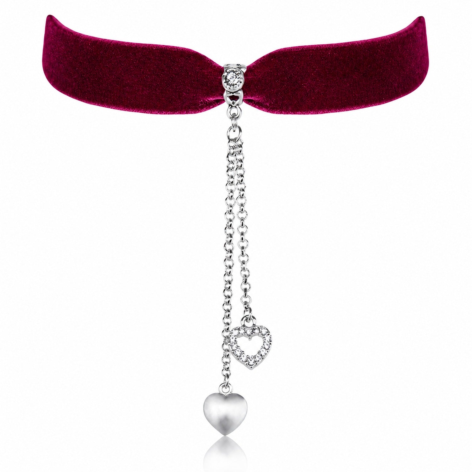 trachtenland-luisia-kropfband-mattea-mit-swarovski-kristallen-dunkelrot image 1