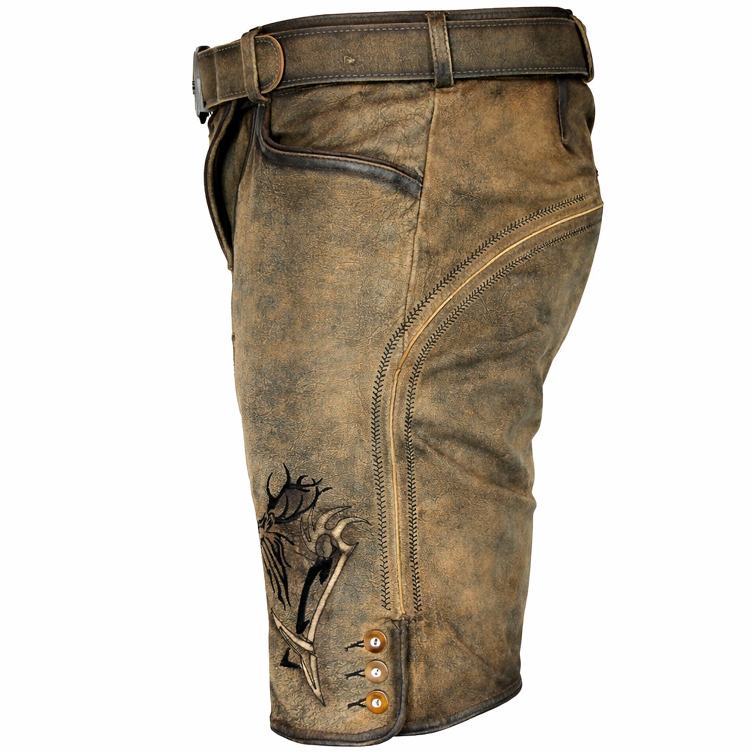 maddox-herren-lederhose-felixsee-kurz-mit-g-rtel-antik image 5