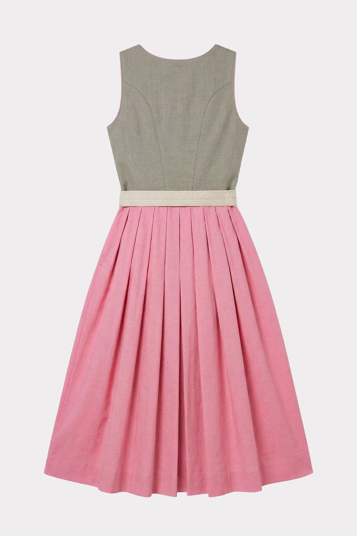 felicitas-damen-dirndl-dala-oliv-rosa-mit-sch-rze image 2