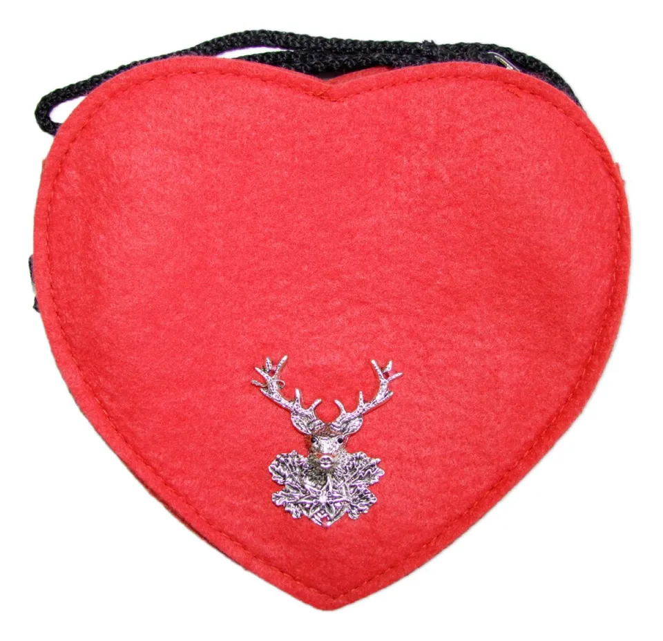 trachtenland-herz-trachten-handtasche-mit-hirsch-rot-filz image 1