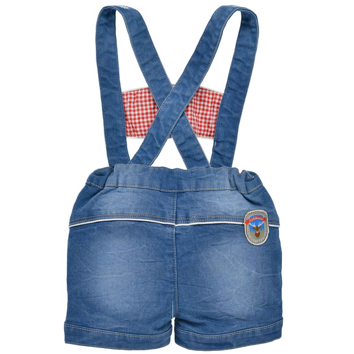 bondi-baby-jungen-jeans-latzshort-gipfelkraxler-91845-blue-denim image 2