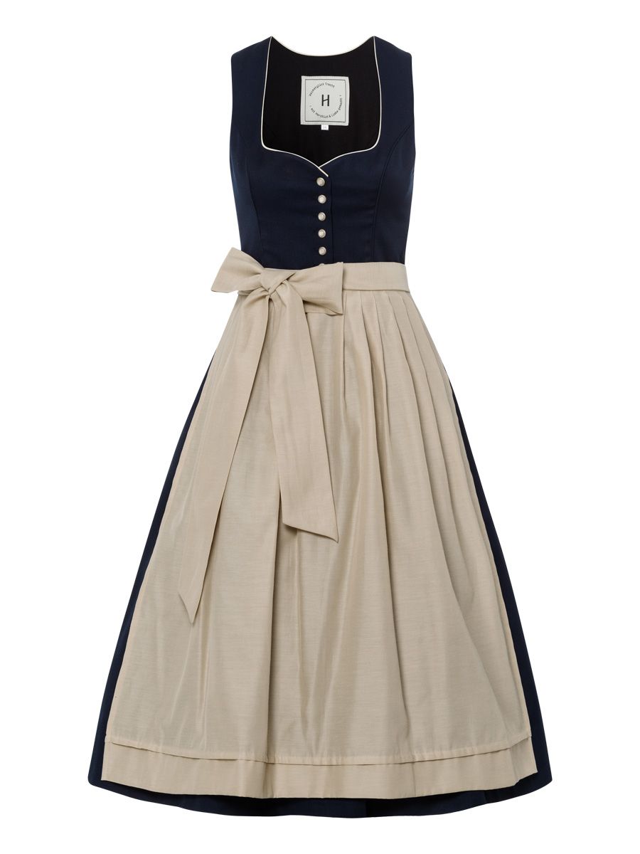 heimatgl-ck-dirndl-rosalinde-jacquard-dunkelblau-hochzeitsdirndl image 1