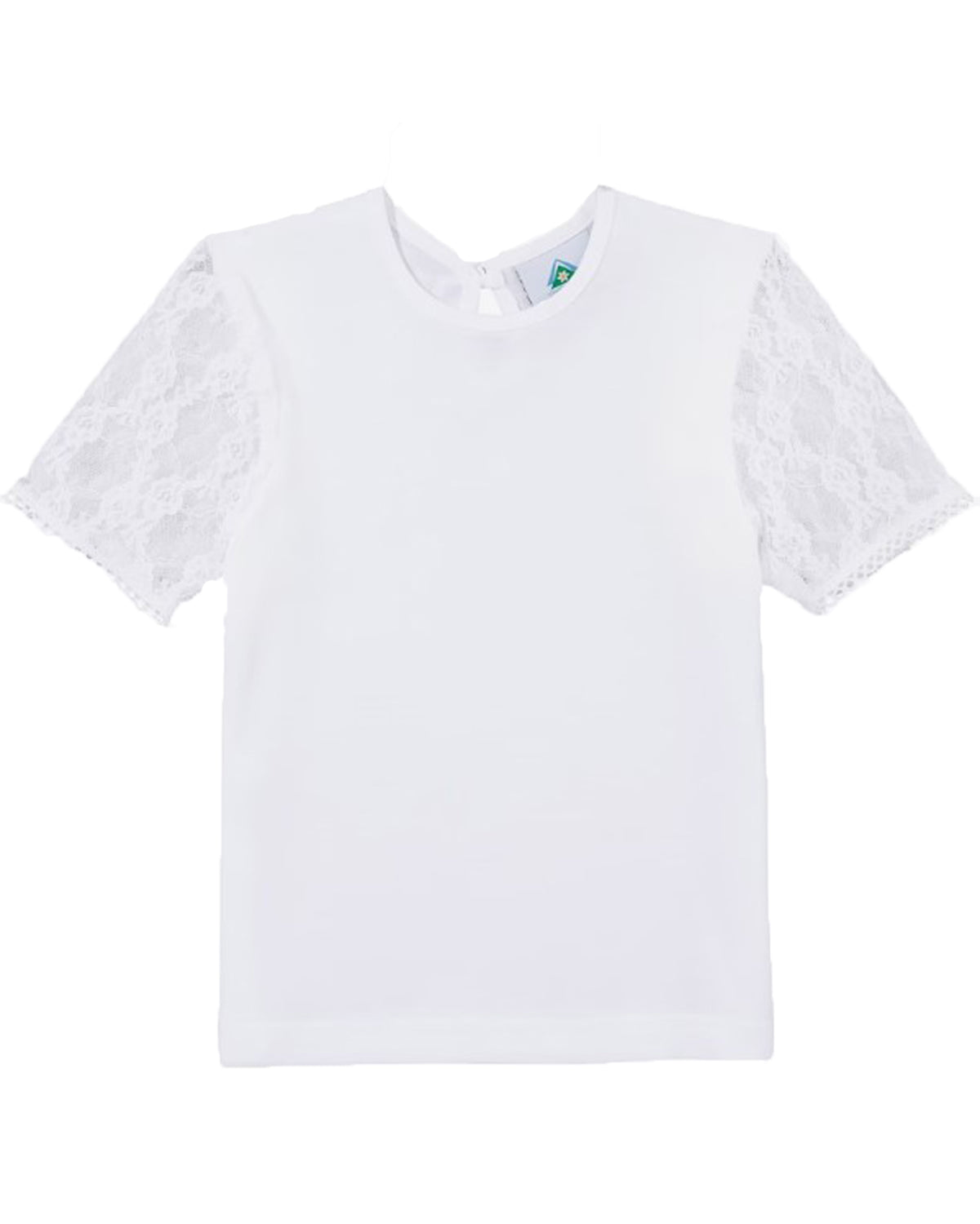 trachtenland-isar-trachten-m-dchen-t-shirt-spitzen-rmel-52730-wei image 1