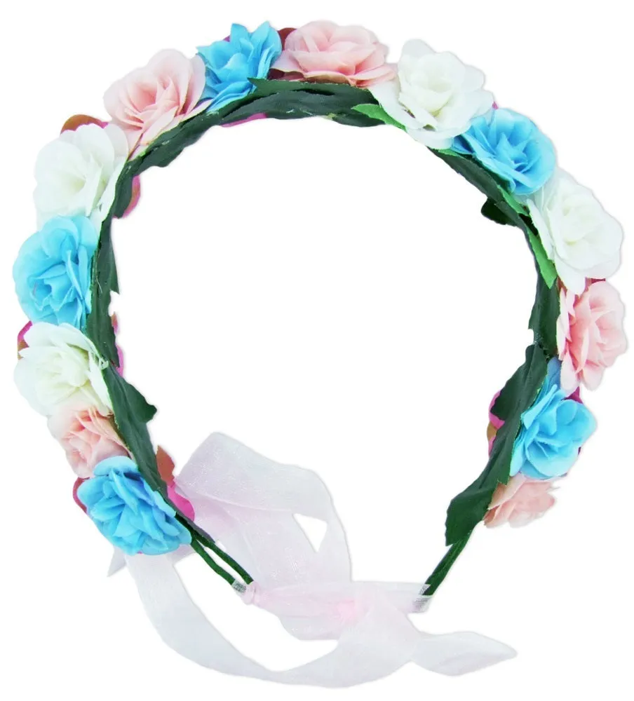 trachtenland-blumenkranz-zum-binden-mit-rosen-bunt image 1