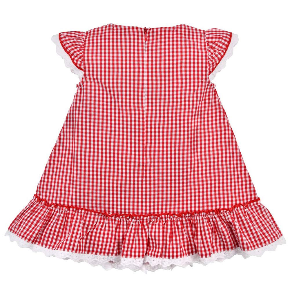 bondi-baby-m-dchen-sommerkleid-bambi-86757-rot-wei-kariert image 2
