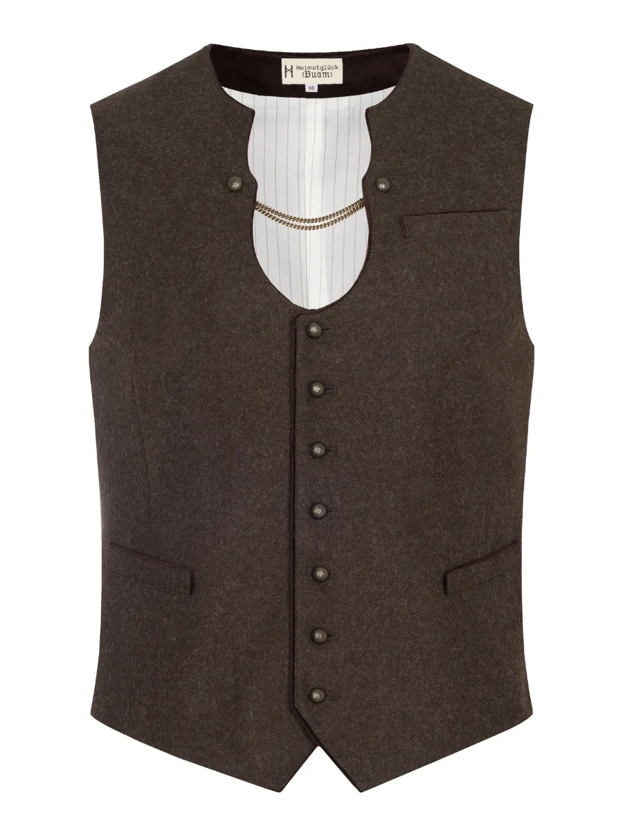 heimatgl-ck-weste-august-braun-loden-im-miesbacher-schnitt image 1