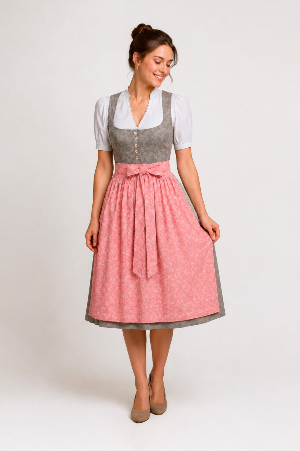 felicitas-damen-dirndl-dorothea-rosa-schattendruck-mit-leinen-paspol image 1