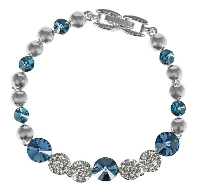 luisia-silbernes-damen-armband-mit-blauen-premium-kristallen image 1