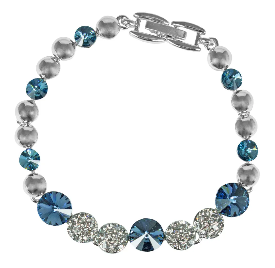 luisia-silbernes-damen-armband-mit-blauen-premium-kristallen image 1