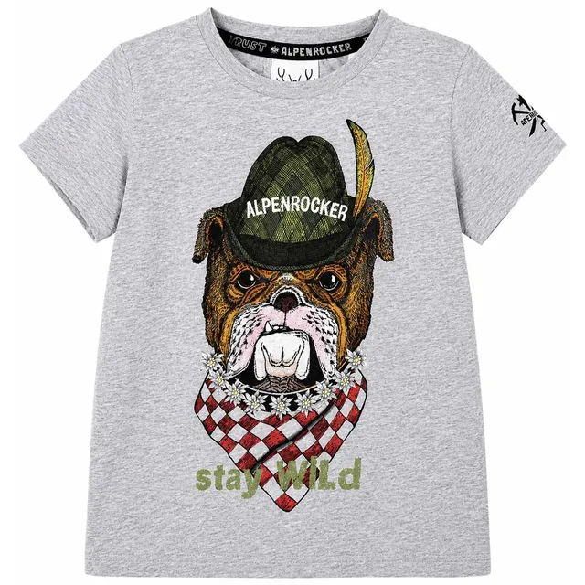 trachtenland-bondi-stay-wild-29908-jungen-t-shirt-grey-melange image 1