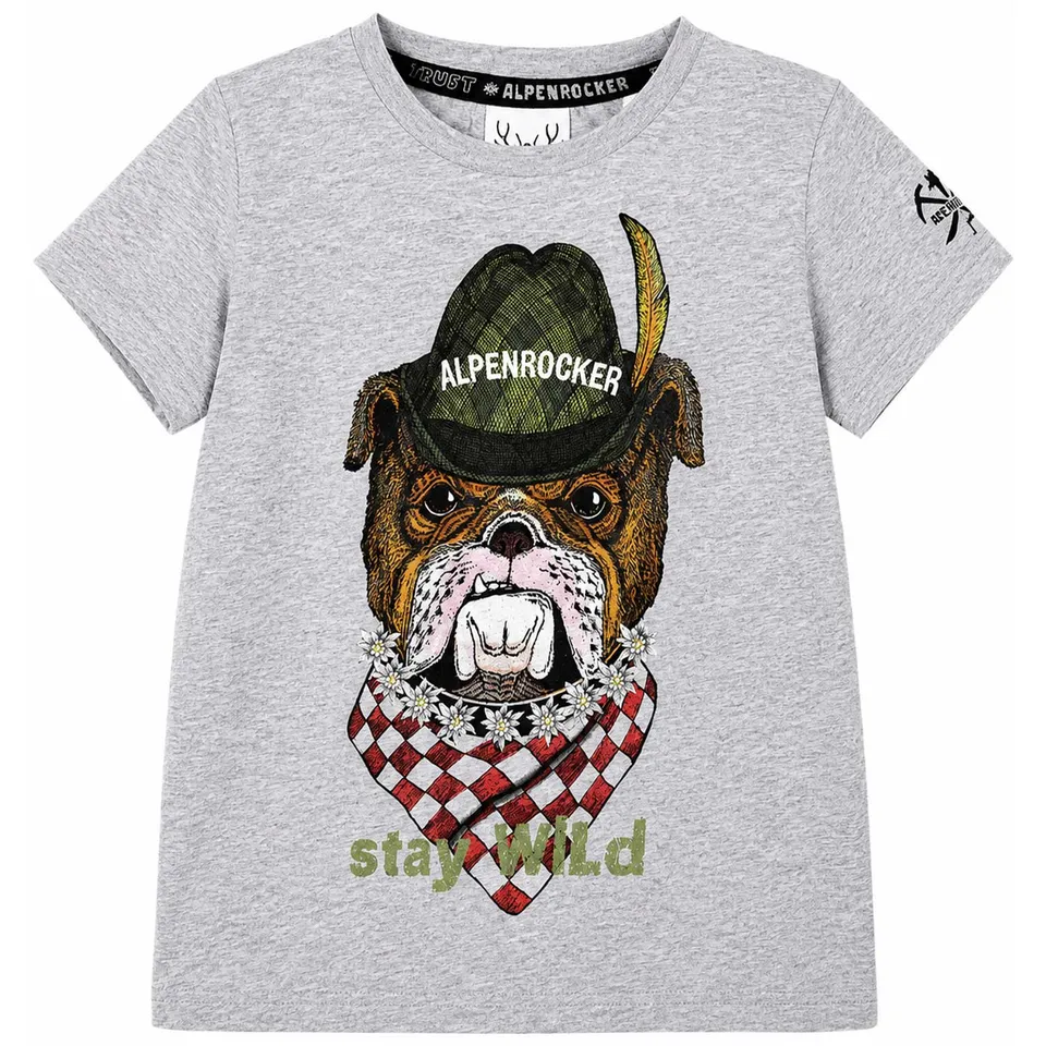trachtenland-bondi-stay-wild-29908-jungen-t-shirt-grey-melange image 1