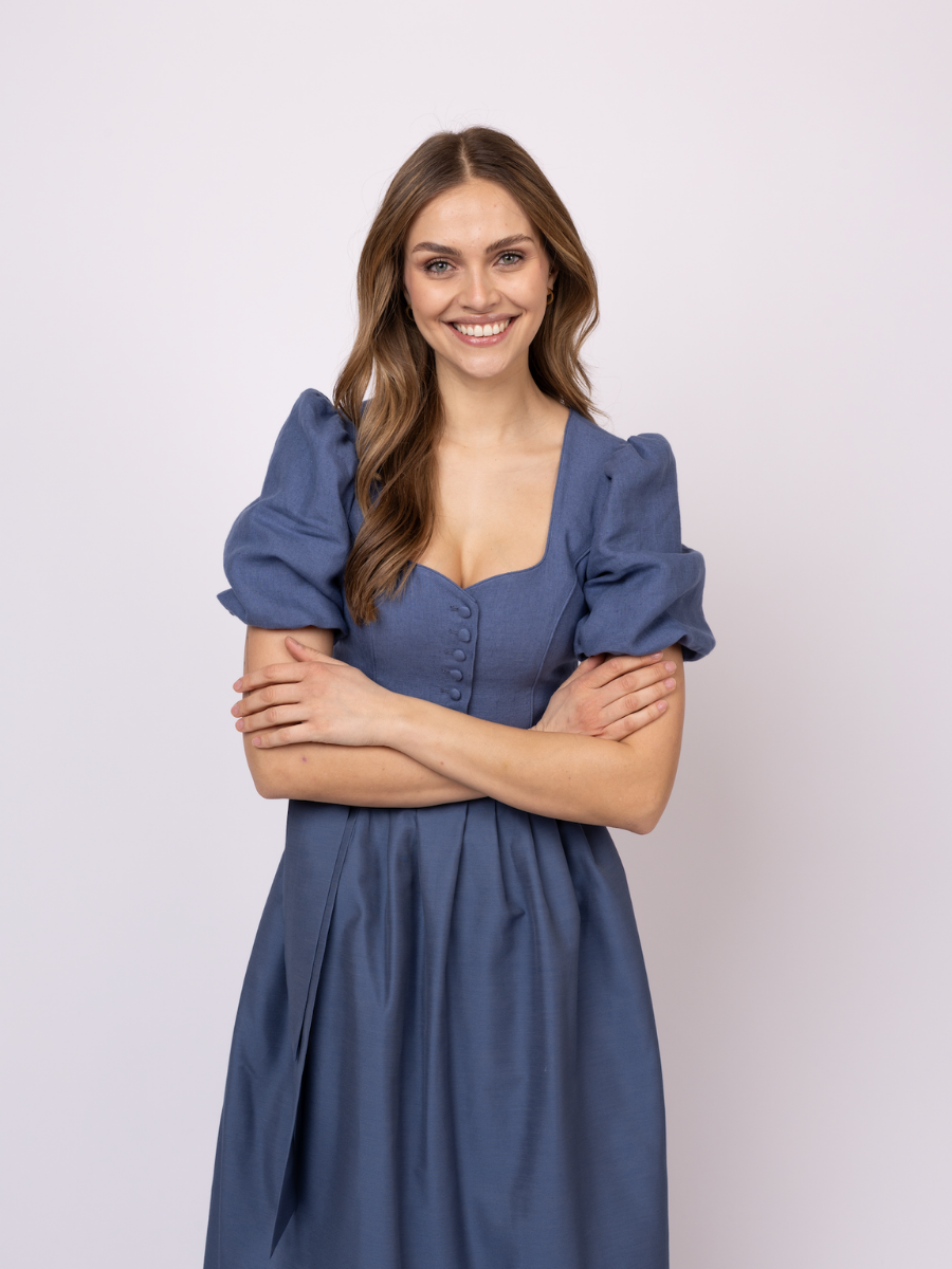 heimatgl-ck-dirndl-evi-rmeldirndl-aus-leinen-taubenblau image 5