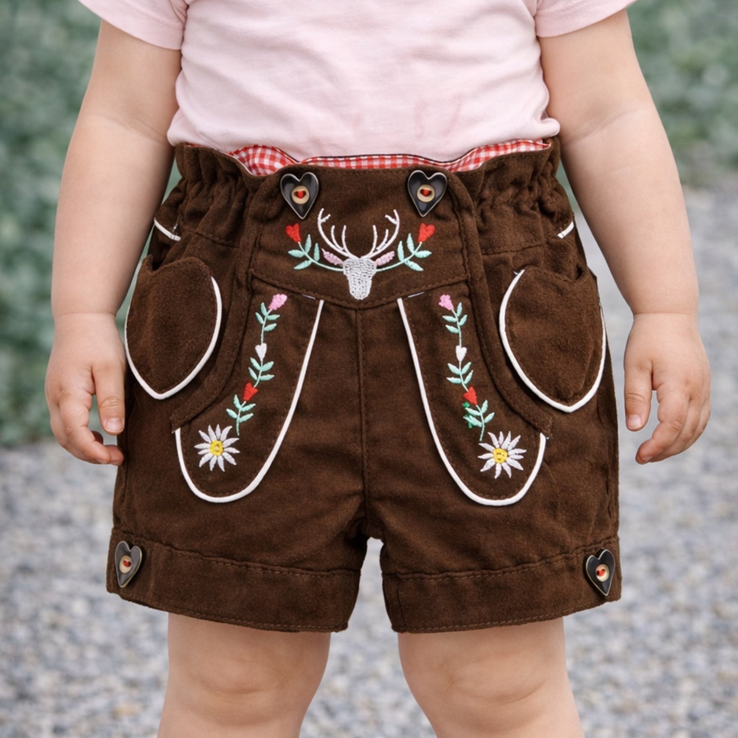 trachtenland-bondi-m-dchen-kunstleder-shorts-hirsch-86855-braun-shorts image 3