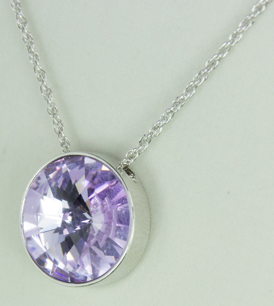 luisia-halskette-sinja-mit-premium-kristall-14-mm-silber-violet image 2