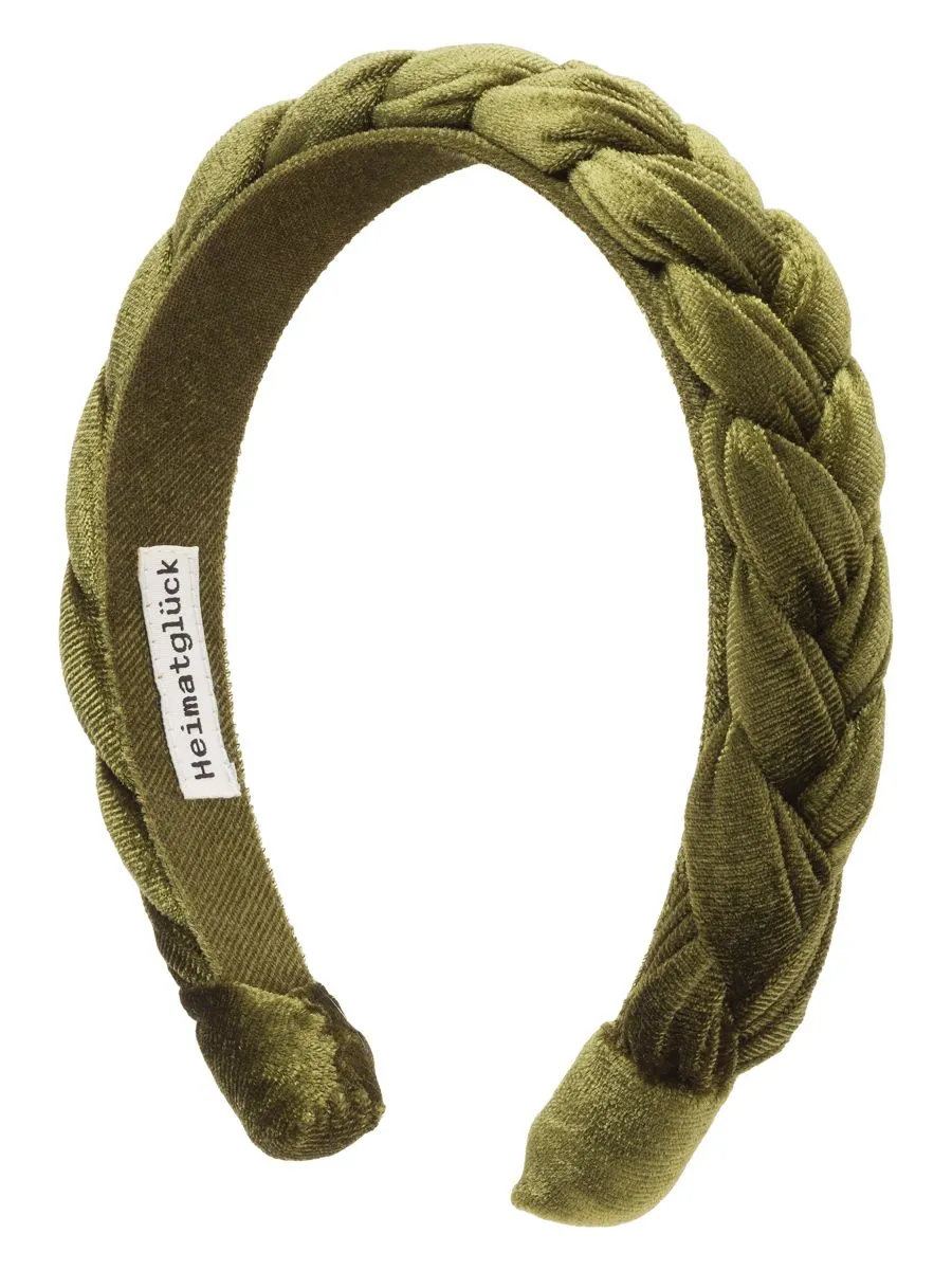 heimatgl-ck-haarreif-geflochten-olive-damen-trachten-accessoire image 1