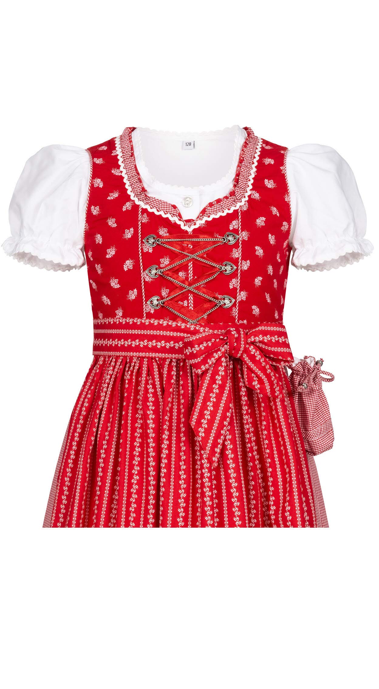 n-bler-kinderdirndl-larissa-3-teilig-rot-baumwolle-mit-bluse image 4