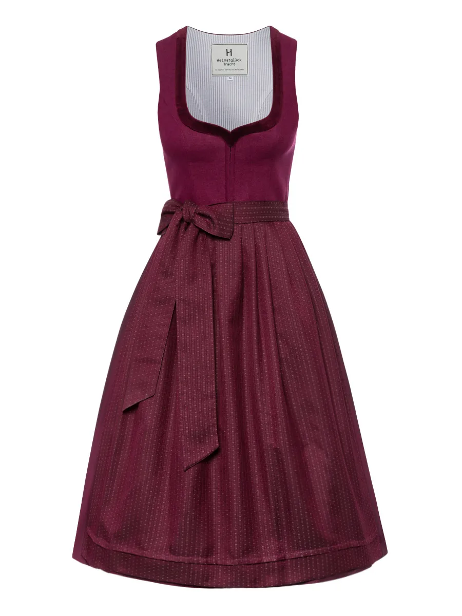 heimatgl-ck-dirndl-farina-gucci-red-leinenmieder-dirndl image 1