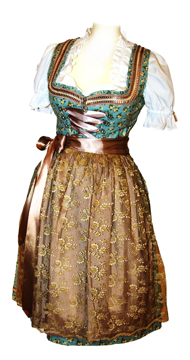 trachten-benkert-falinka-dirndl-grau-gr-n-schoko image 1