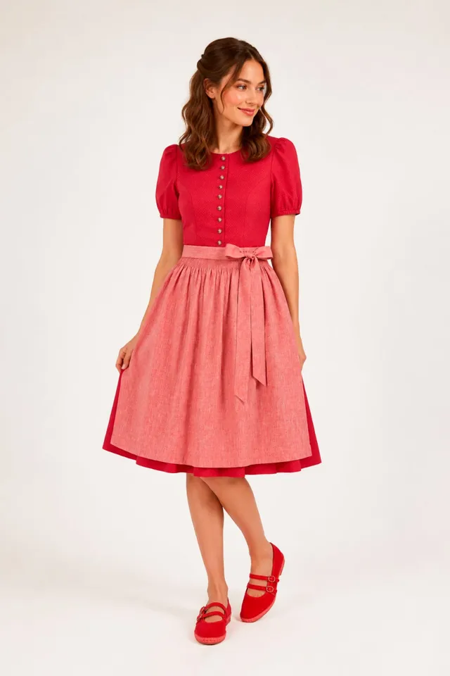 felicitas-damen-dirndl-dalita-hochgeschlossen-mit-puff-rmel image 1