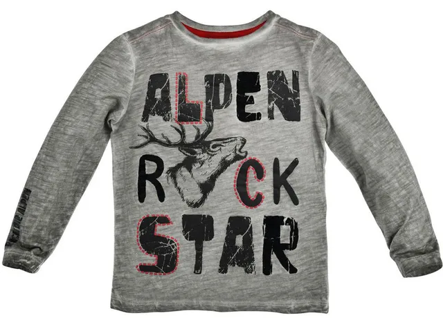 bondi-trachten-langarm-shirt-alpenrocker-hirsch-stone-grau-jungen image 1