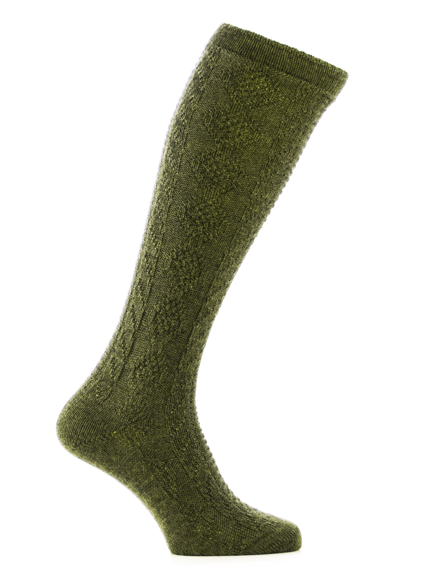 heimatgl-ck-strumpf-andreas-olive-kurzhosenstrumpf-schurwolle image 1