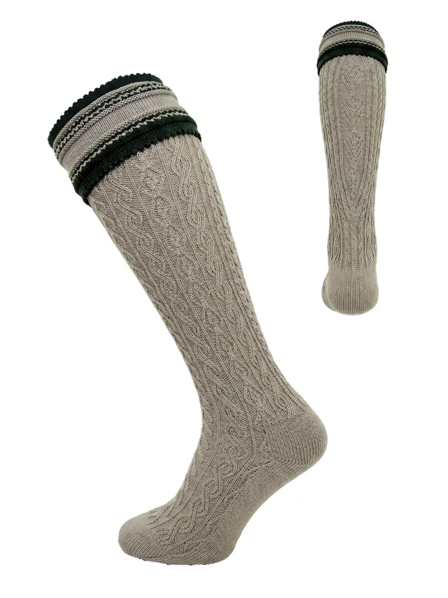 heimatgl-ck-strumpf-franz-sand-loden-trachtensocken-herren image 1