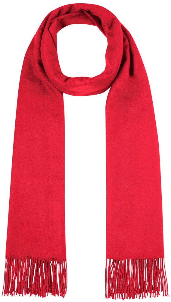 trachtenland-fransen-schal-stola-mit-kaschmir-uni-rot-184x72-cm image 1