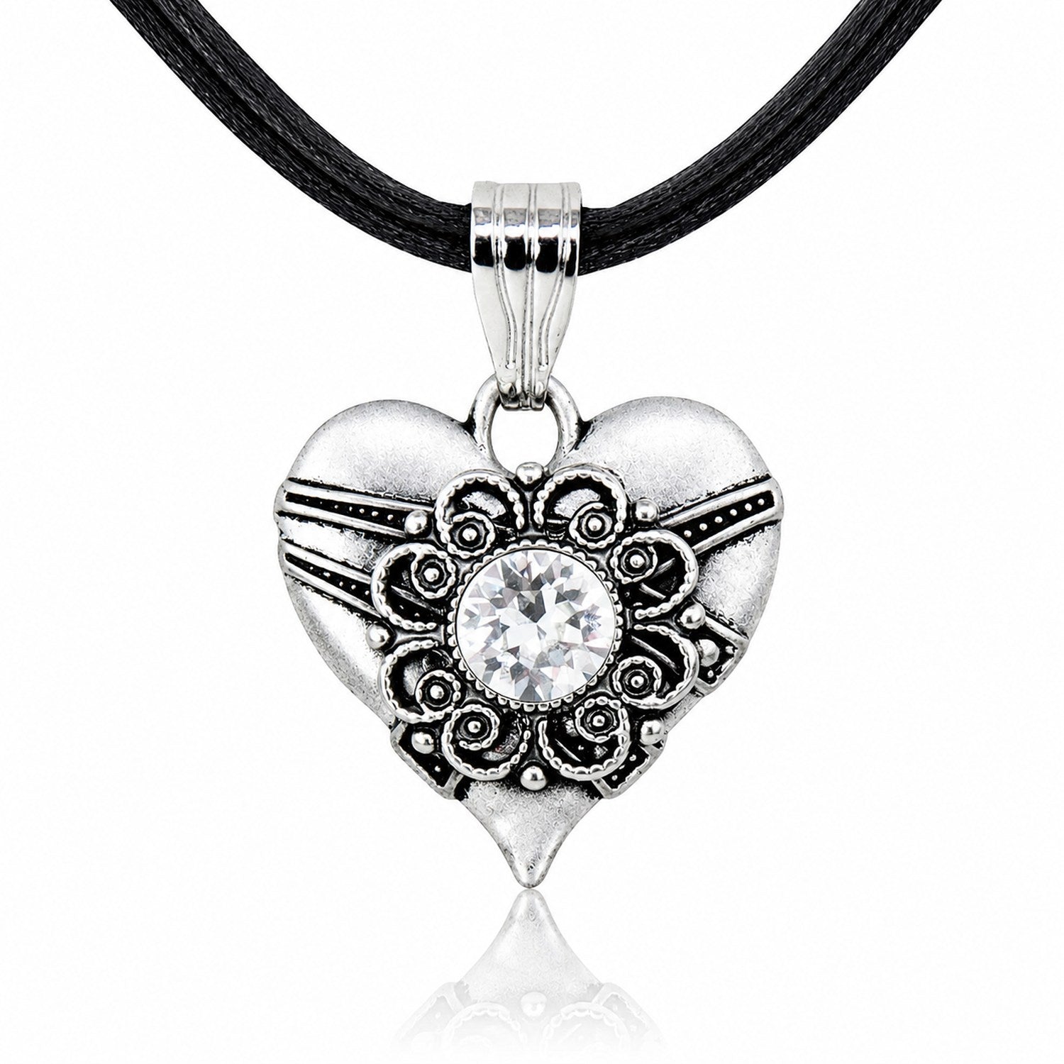 luisia-halskette-paula-mit-kristallen-von-swarovski-schwarz image 1
