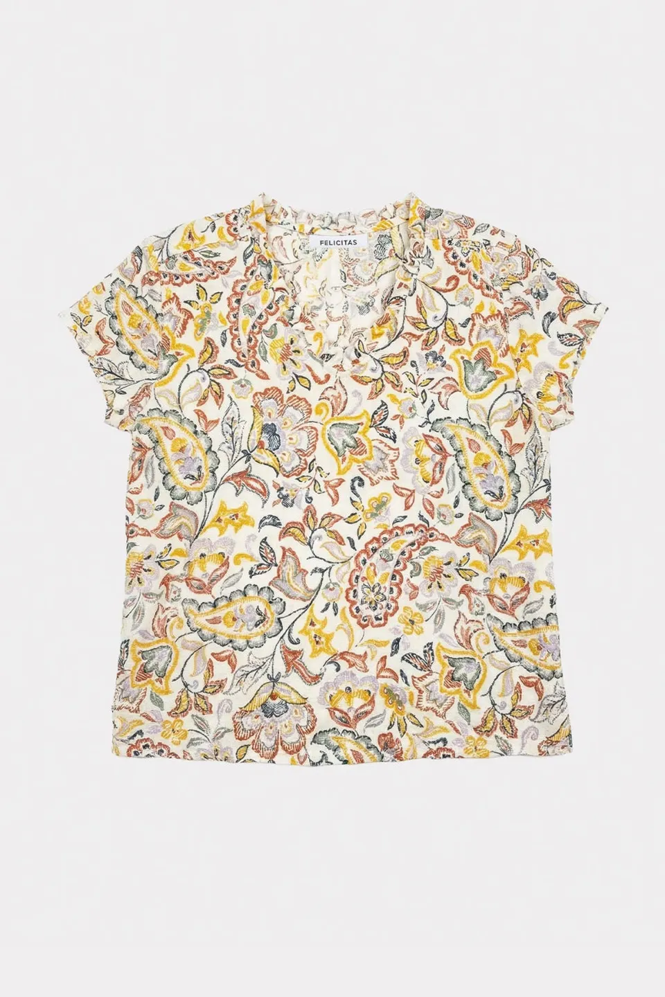 felicitas-damen-bluse-bernadette-kurzarmbluse-locker-elegant image 1