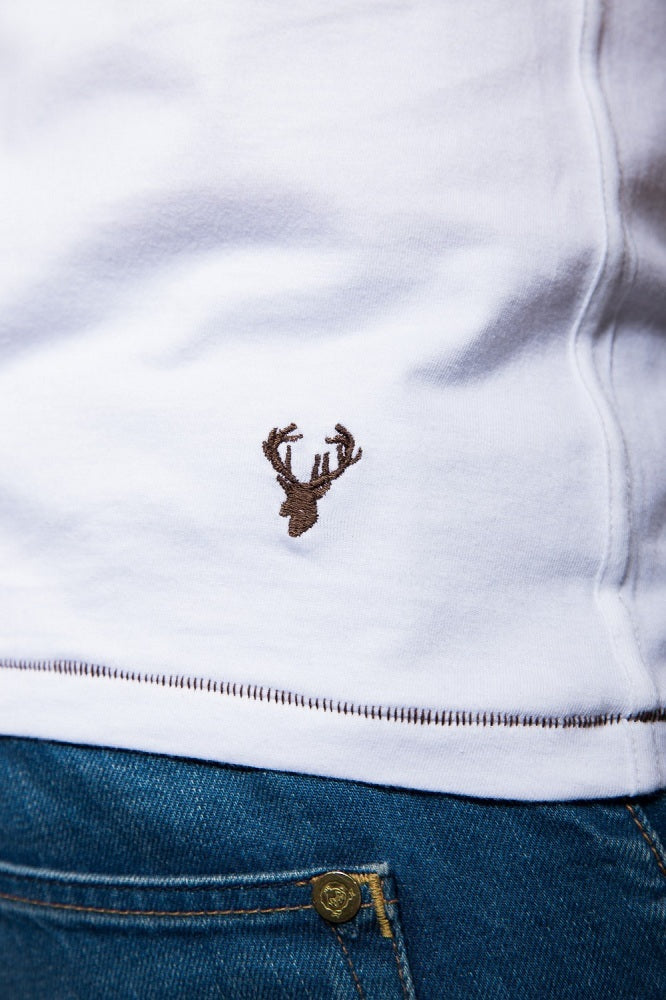 kr-ger-buam-t-shirt-jagdaufsicht-wei-kurzarm-mit-v-ausschnitt image 6