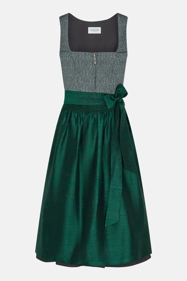 felicitas-deleila-damen-dirndl-70-cm-jacquard-mieder-anthrazit image 1