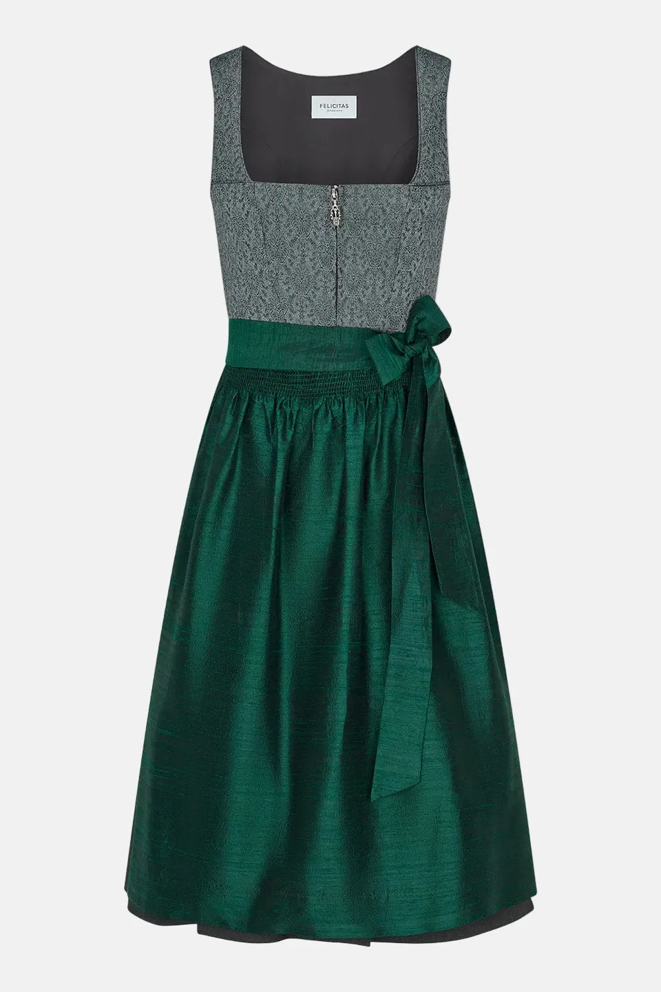 felicitas-deleila-damen-dirndl-70-cm-jacquard-mieder-anthrazit image 1