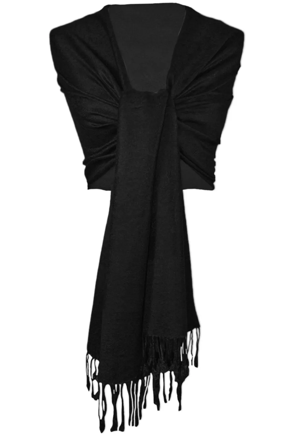 trachtenland-halstuch-aus-viscose-stola-185-x-70-cm-schwarz image 1