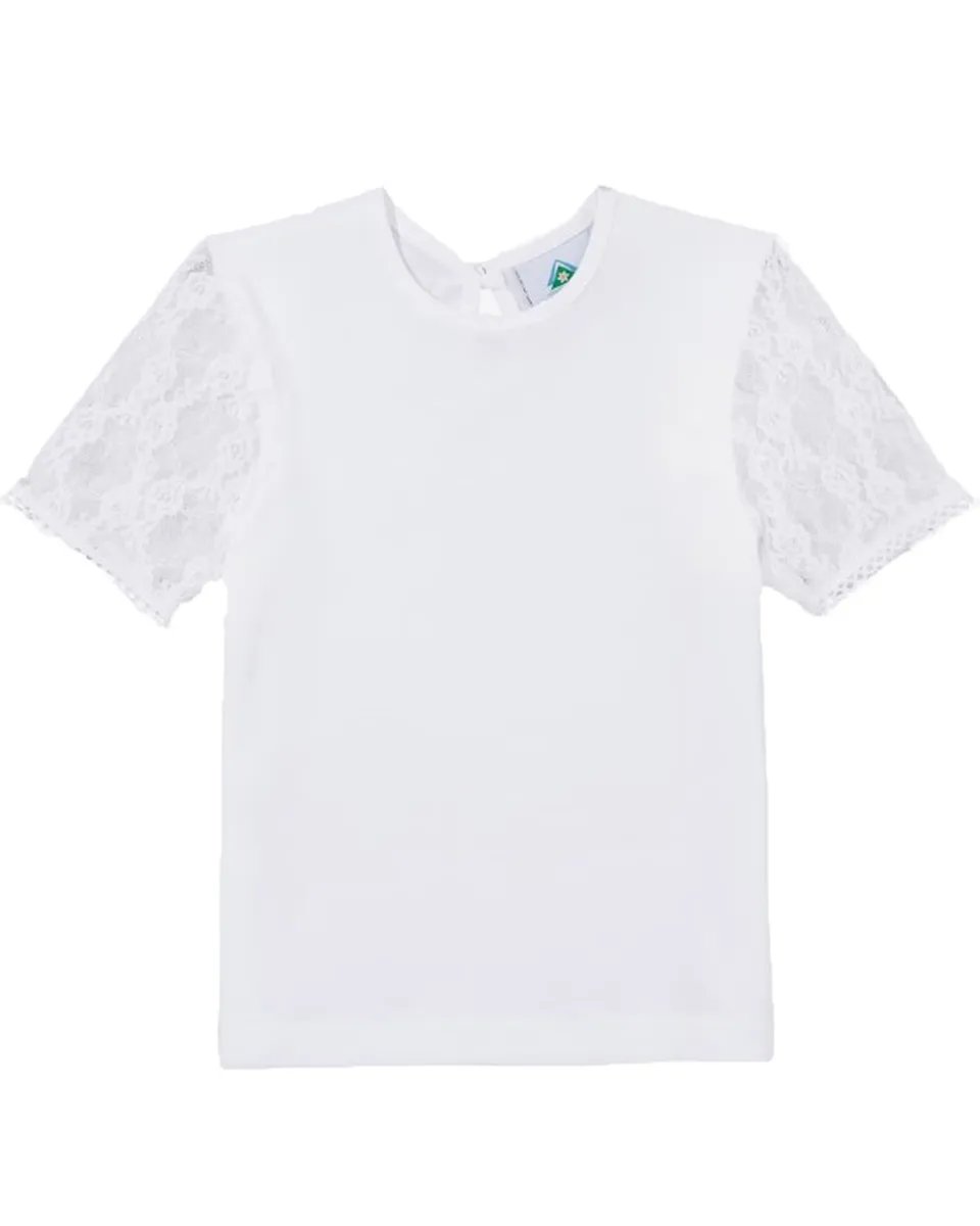 trachtenland-isar-trachten-m-dchen-t-shirt-spitzen-rmel-52730-wei image 1