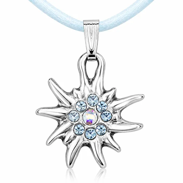 luisia-kinder-halskette-edelwei-mit-swarovski-kristallen-hellblau image 1