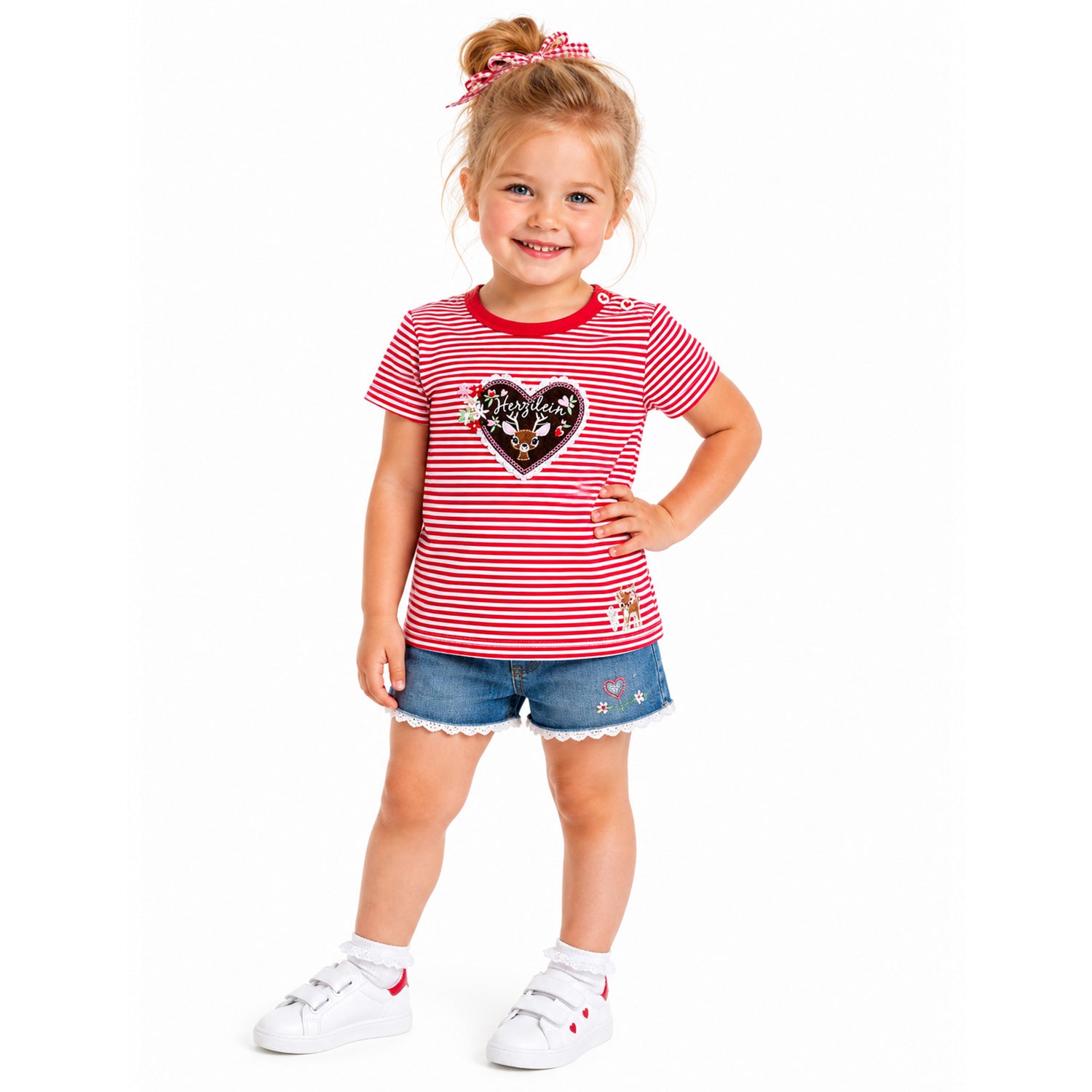 trachtenland-bondi-m-dchen-t-shirt-herzilein-86981-rot-wei-geringelt image 6