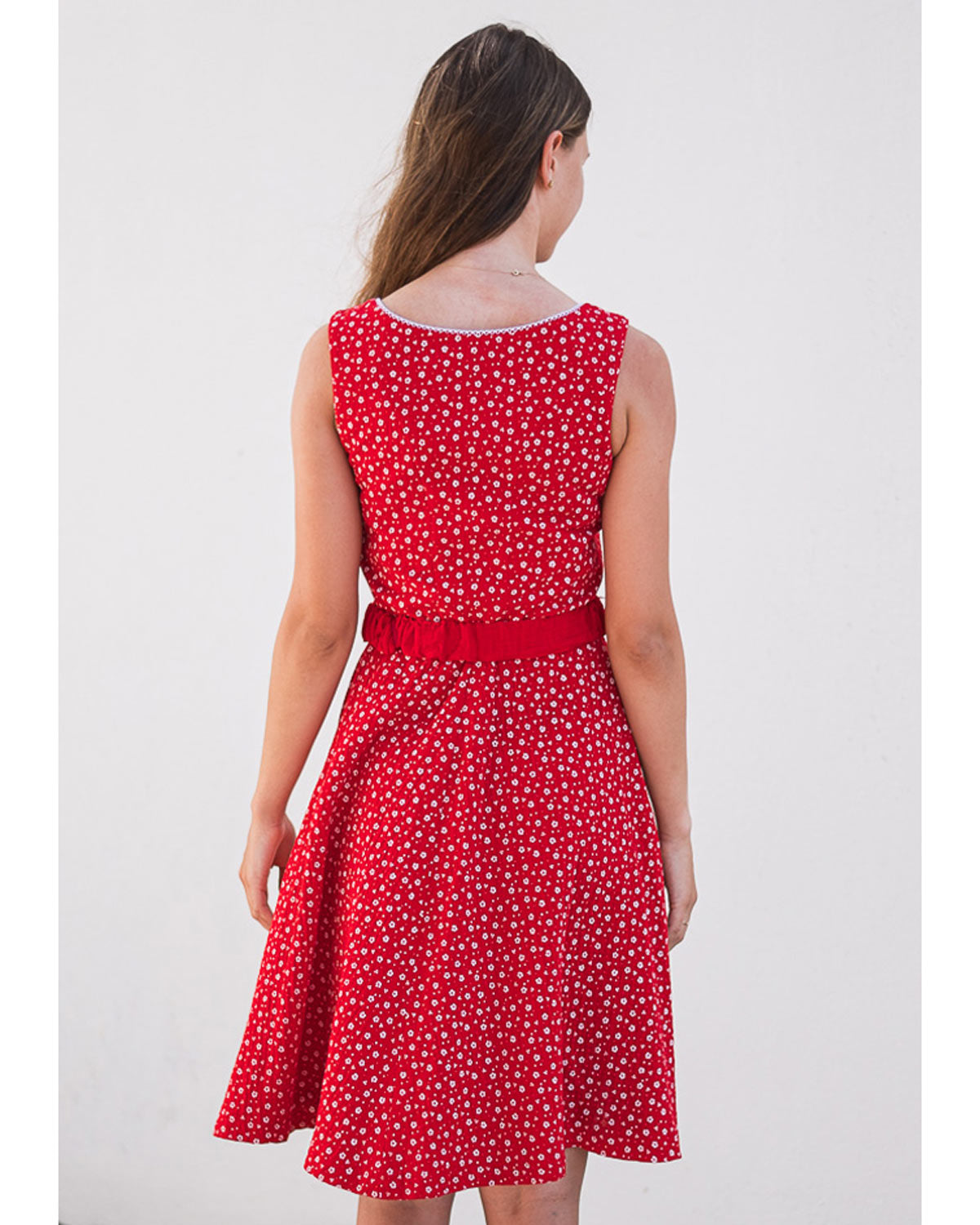 trachtenland-turi-trachtenkleid-kati-mit-bl-mchenmuster-rot image 2