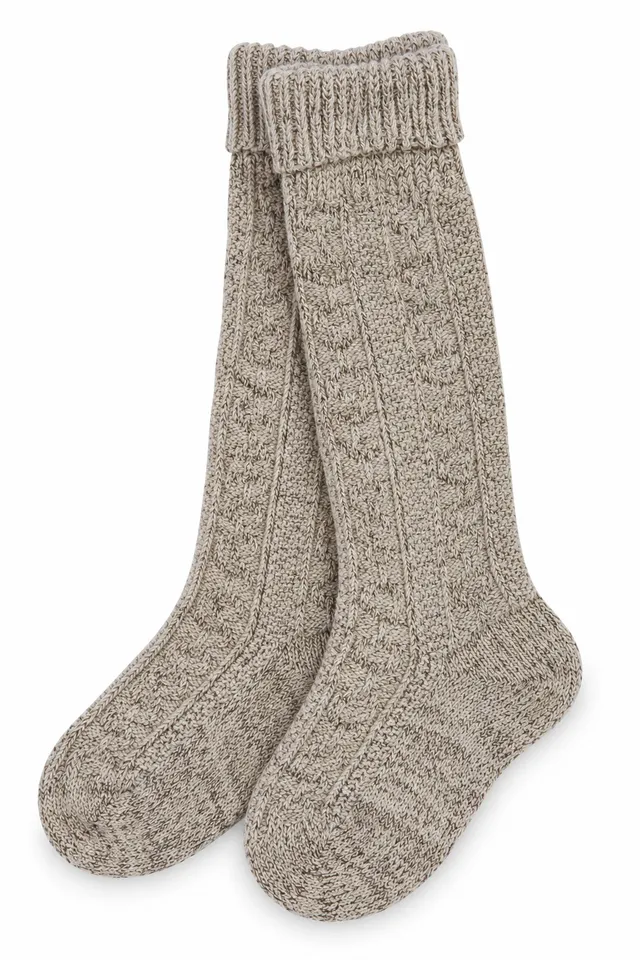 trachtenland-kinder-trachten-kniestr-mpfe-35360-braun-meliert-zur-lederhose image 1