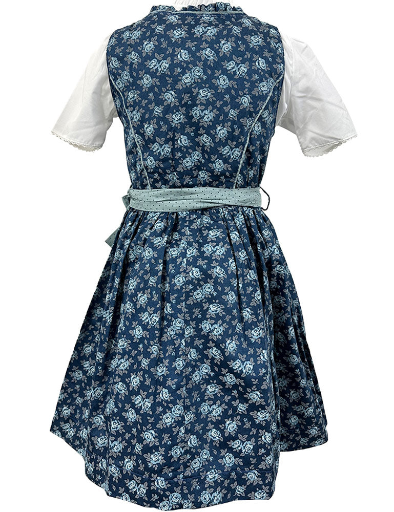 isar-trachten-kinder-dirndl-emma-3-tlg-mit-bluse-63112-blau image 3