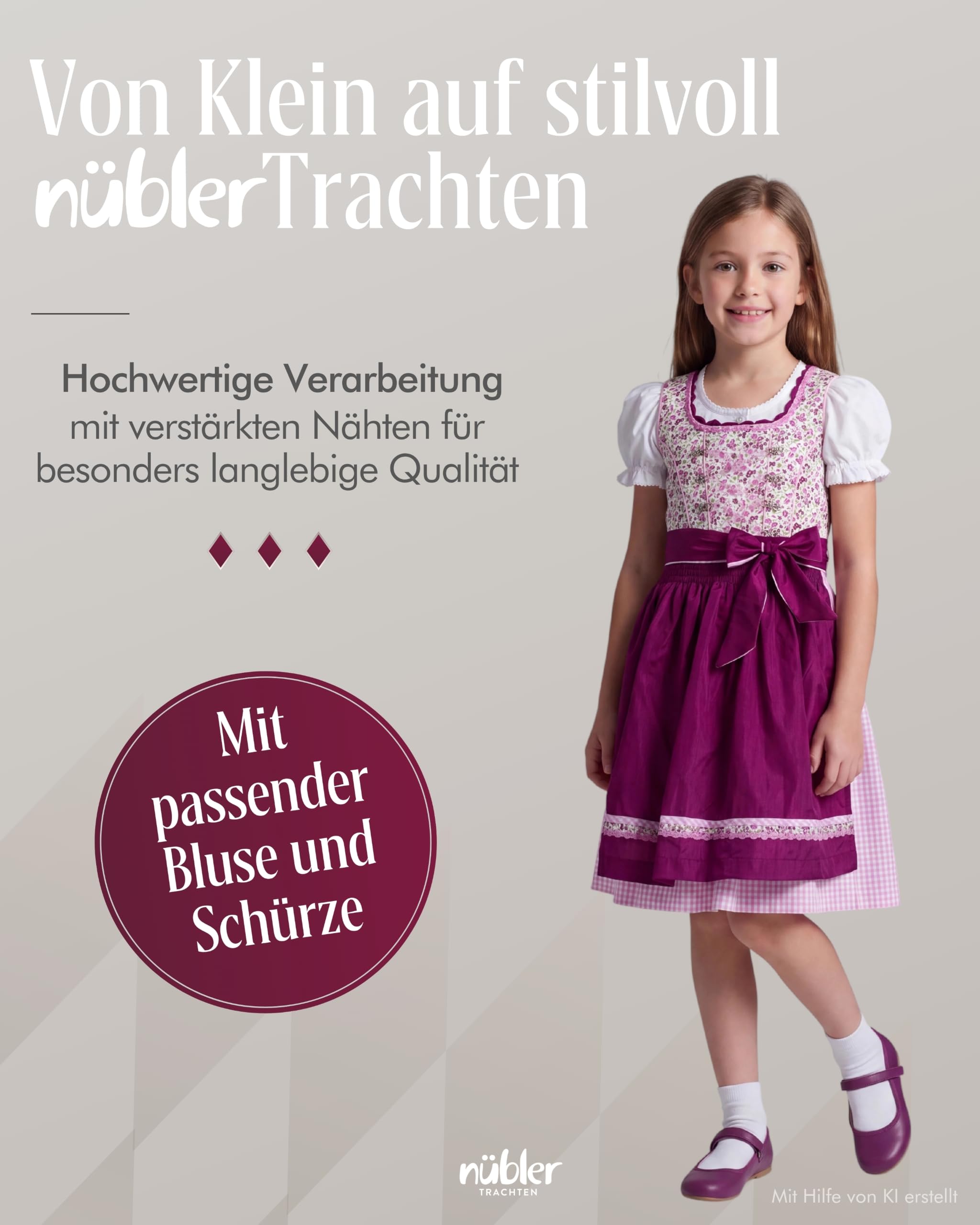 n-bler-nadja-kinderdirndl-beere-gr-e-80-176 image 2