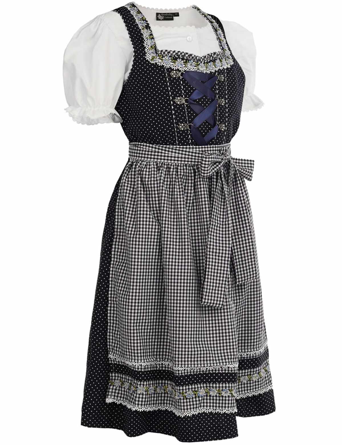 maddox-kinder-dirndl-milena-3-tlg-marineblau-wei image 2