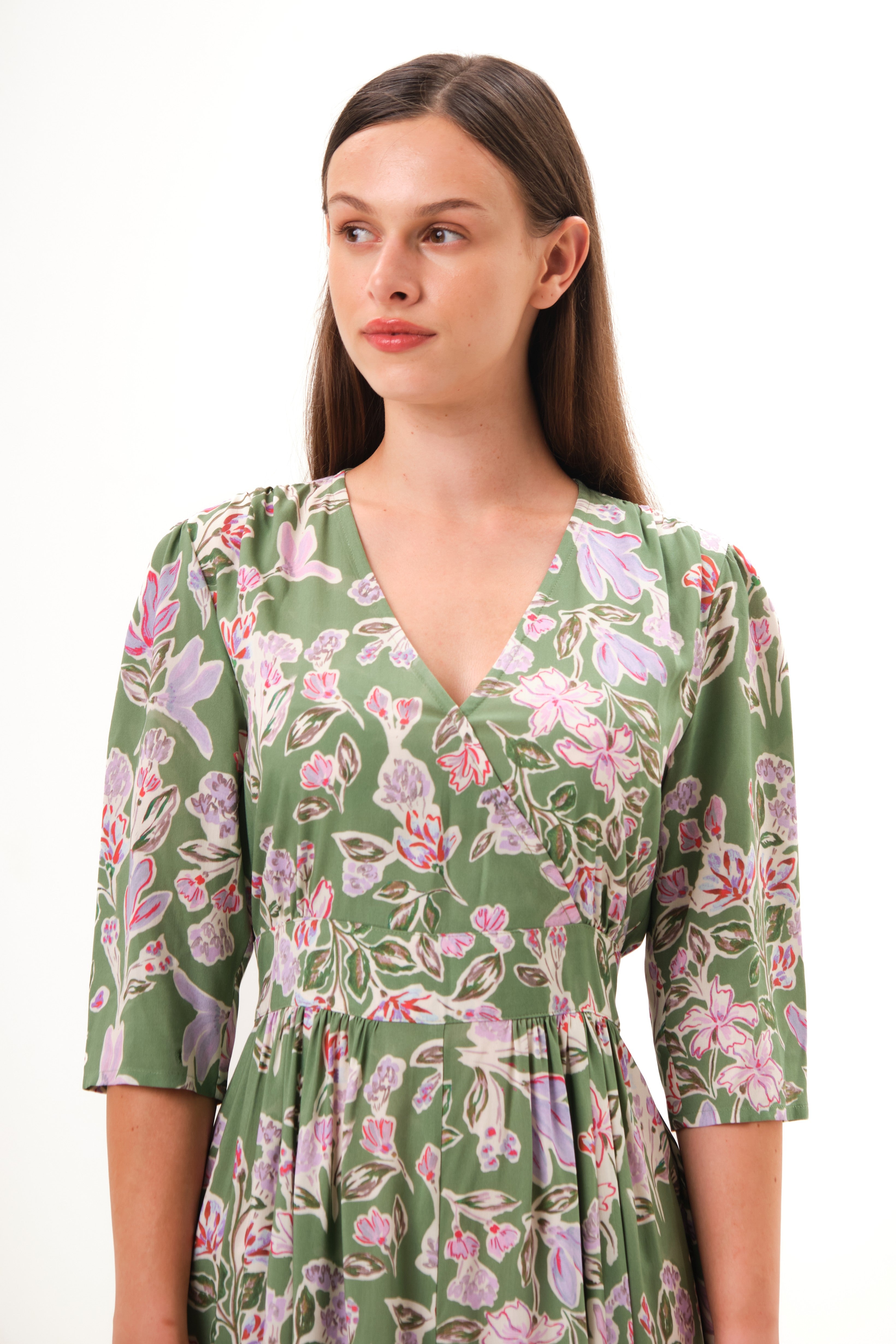 felicitas-kathena-damen-maxikleid-viskose-floral-3-4-arm image 3