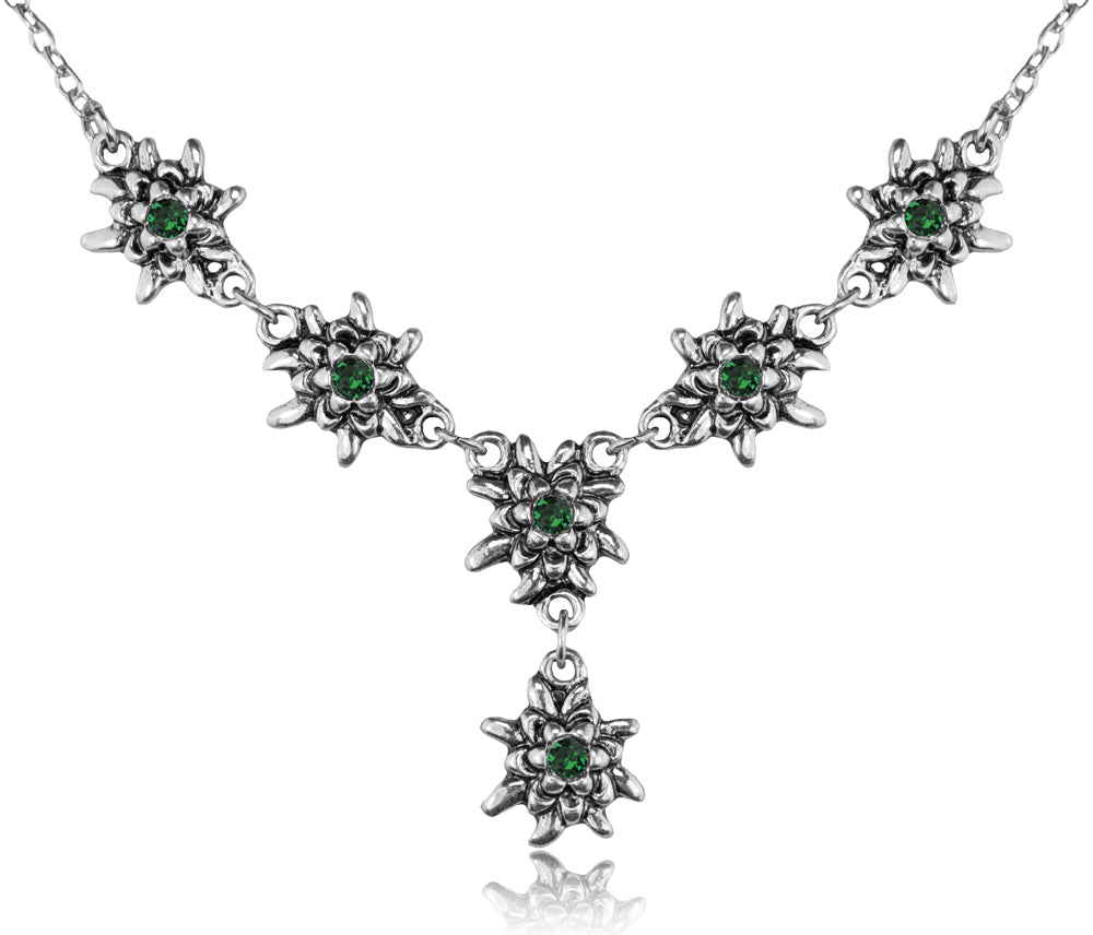 luisia-edelwei-collier-emilia-mit-premium-kristallen-emerald-smaragdgr-n image 1