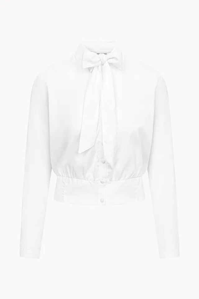 felicitas-damen-bluse-bala-langarm-bio-baumwolle-lyocell-schleife image 1