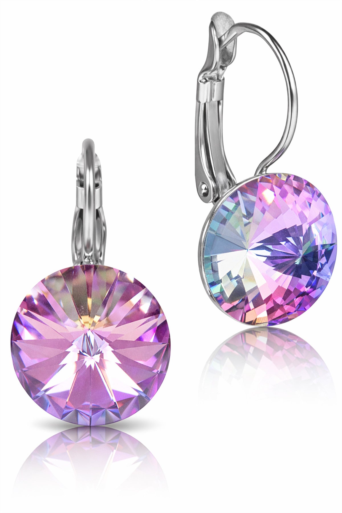 trachtenland-luisia-ohrringe-rivoli-14-mm-mit-swarovski-kristallen-vitrail-light image 2